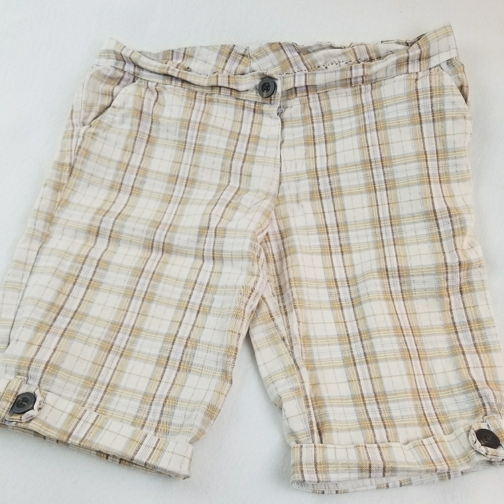 Lipstick Brand Plaid Bermuda Shorts Size M